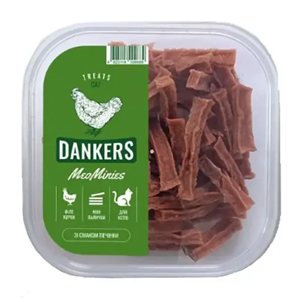 Ласощі для домашніх тварин MeoCubes Курячі міні-палички зі смаком печінки для котів 100 г Вінниця - фото 1