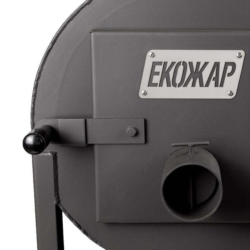 Піч булер'ян буржуйка Екожар Про 500 з вертикальними тепловими виходами Київ - фото 6