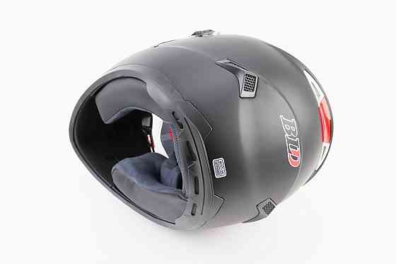 Шолом інтеграл, закритий+окуляри BLD-М61 М (57-58см), ЧОРНИЙ матовий Киев