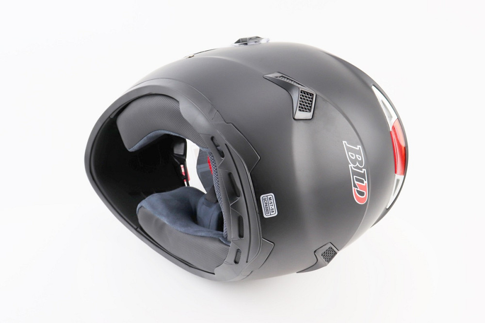 Шолом інтеграл, закритий+окуляри BLD-М61 М (57-58см), ЧОРНИЙ матовий Киев - изображение 3