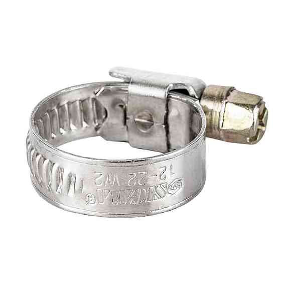 Хомут черв'ячний неіржавкий 9 мм D12-22мм 25 шт. SIGMA (2510031) Київ