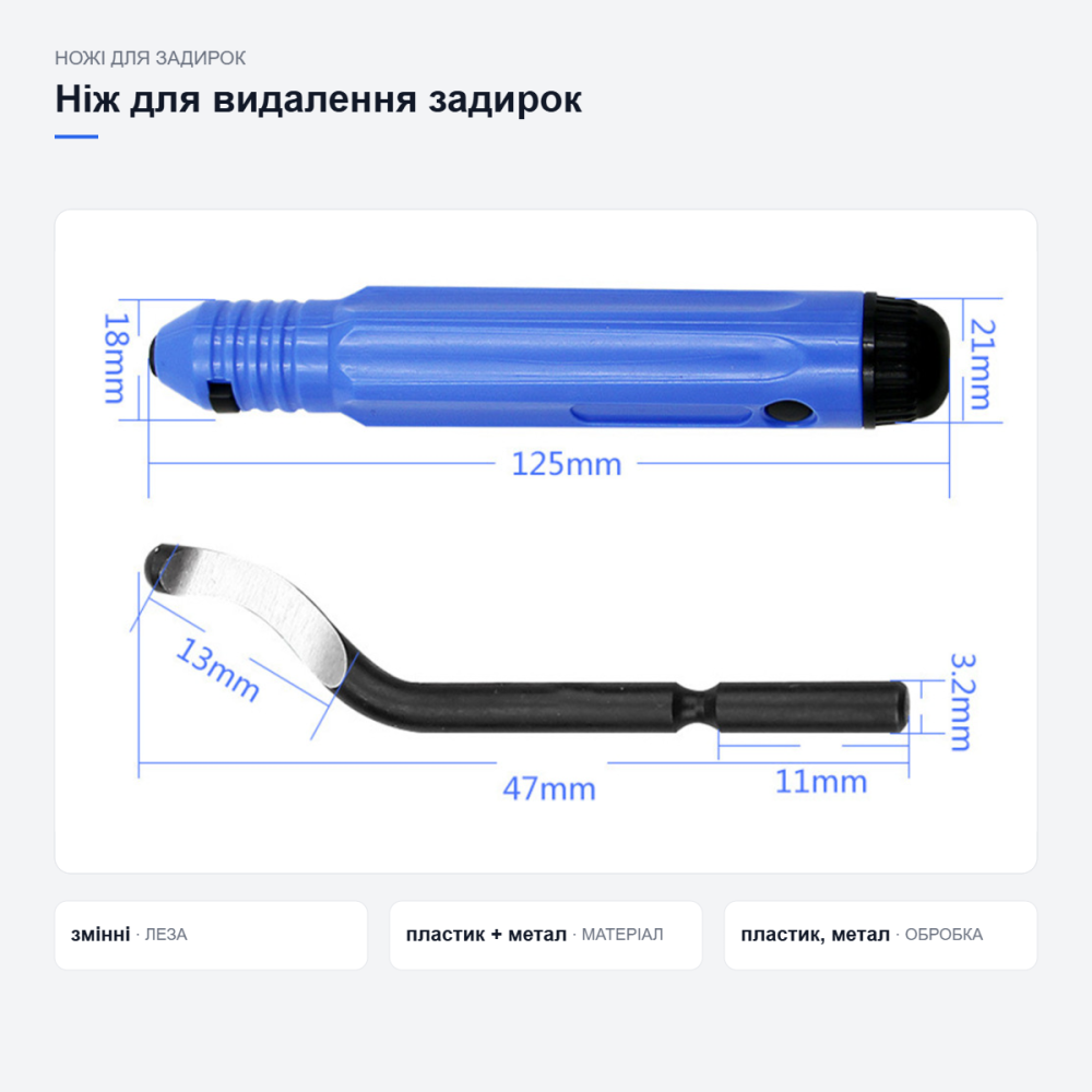 Ніж NB1100 для видалення задирок Київ - фото 19