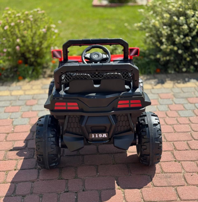 Детский электромобиль ДЖИП БАГГИ двухместный (4 двигателя, пульт, свет, музыка), Красный Киев - изображение 5