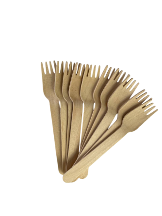 Екологічно одноразові дерев'яні виделки, набір 10шт Ровно