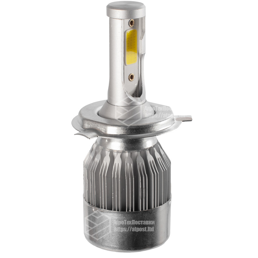 C6 Лампа світлодіодна цоколь H3 (к-кт 2 шт) 12V, 36W, 3800Lm + вентилятор (авиац. алюмін. профілю.) Мукачево - фото 9