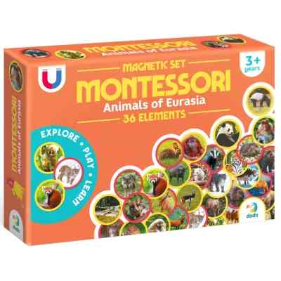 Обучающий набор DoDo Магнитный набор Монтессори Животные на континентах: Евразия (200285) Винница