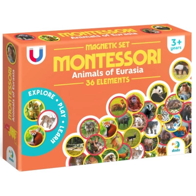 Обучающий набор DoDo Магнитный набор Монтессори Животные на континентах: Евразия (200285) Винница - изображение 1