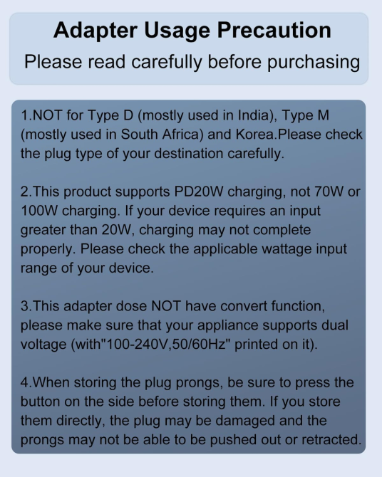 Travel Adapter Универсальный дорожный адаптер Decqle Международный переходник розетки 2xUSB-C PD 20W + USB-A для США, ЕС, Британии Киев - изображение 9
