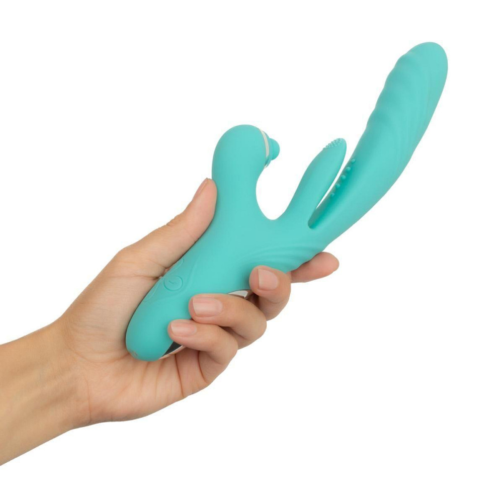 Вібратор-кролик Good Vibes Only - Lisa Thrusting Rabbit Vibrator with G-Spot Stimulator Sex Aura Київ - фото 7