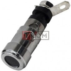 Затискач акустичний одинарний, металевий, чорний Полтава - фото 1