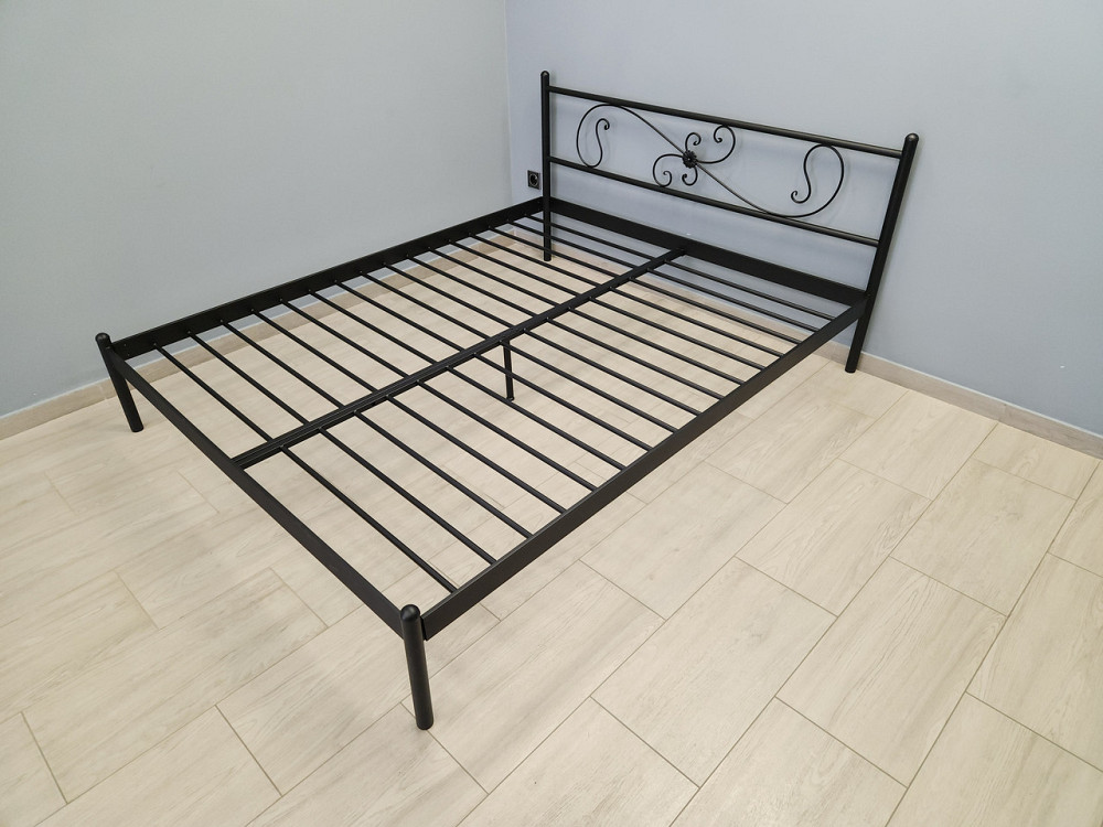 Двуспальная металлическая кровать Хризантема от ТМ Теnero 140х200, Каркас метал расстояние 8 см., Без ящика Харьков - изображение 5