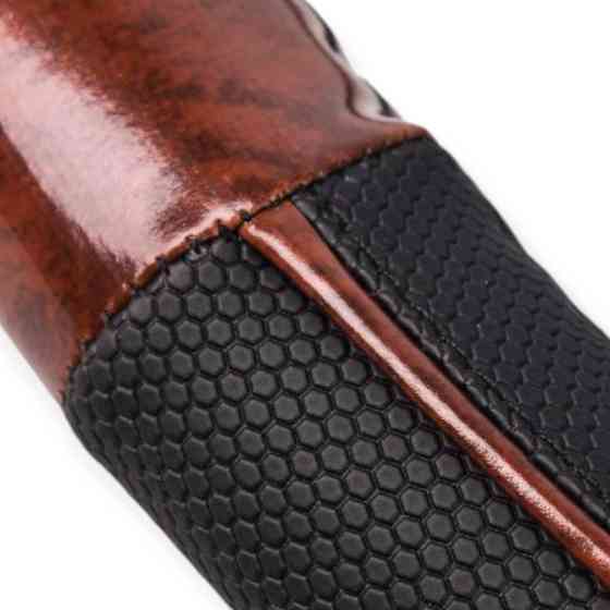 Чехол m экокожа (37 - 39 см) черный 2 вставки под дерево, 2 прорезиненных руля Мукачево