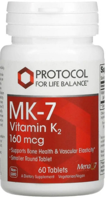 Витамин K2 MK-7 Protocol for Life Balance Vitamin K2 160 мкг 60 таб Киев - изображение 1