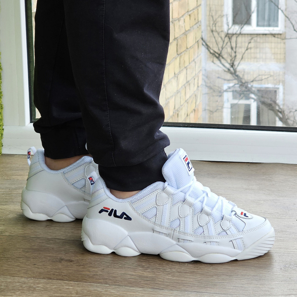 Кросівки FILA Білі Чоловічі Шкіряні Філа (розміри: 43,44,45) Відео Огляд Дніпро - фото 6