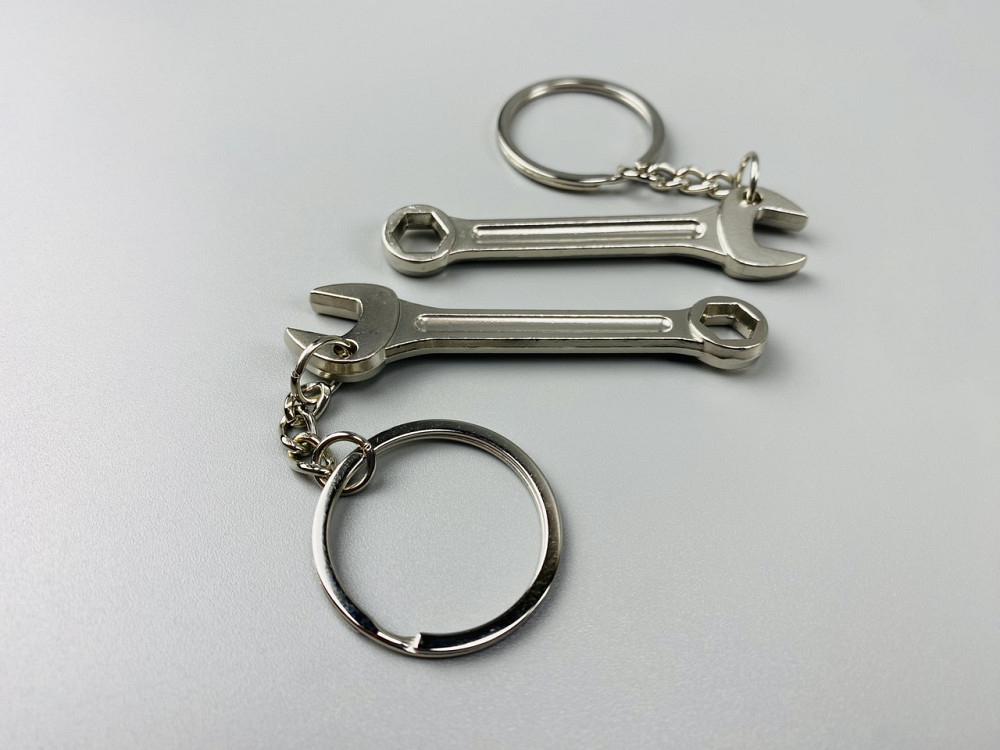 Автомобільний брелок ріжково-накидний ключ, брелок на ключі для водія, брелок металевий на авто ключі Мукачево - фото 3