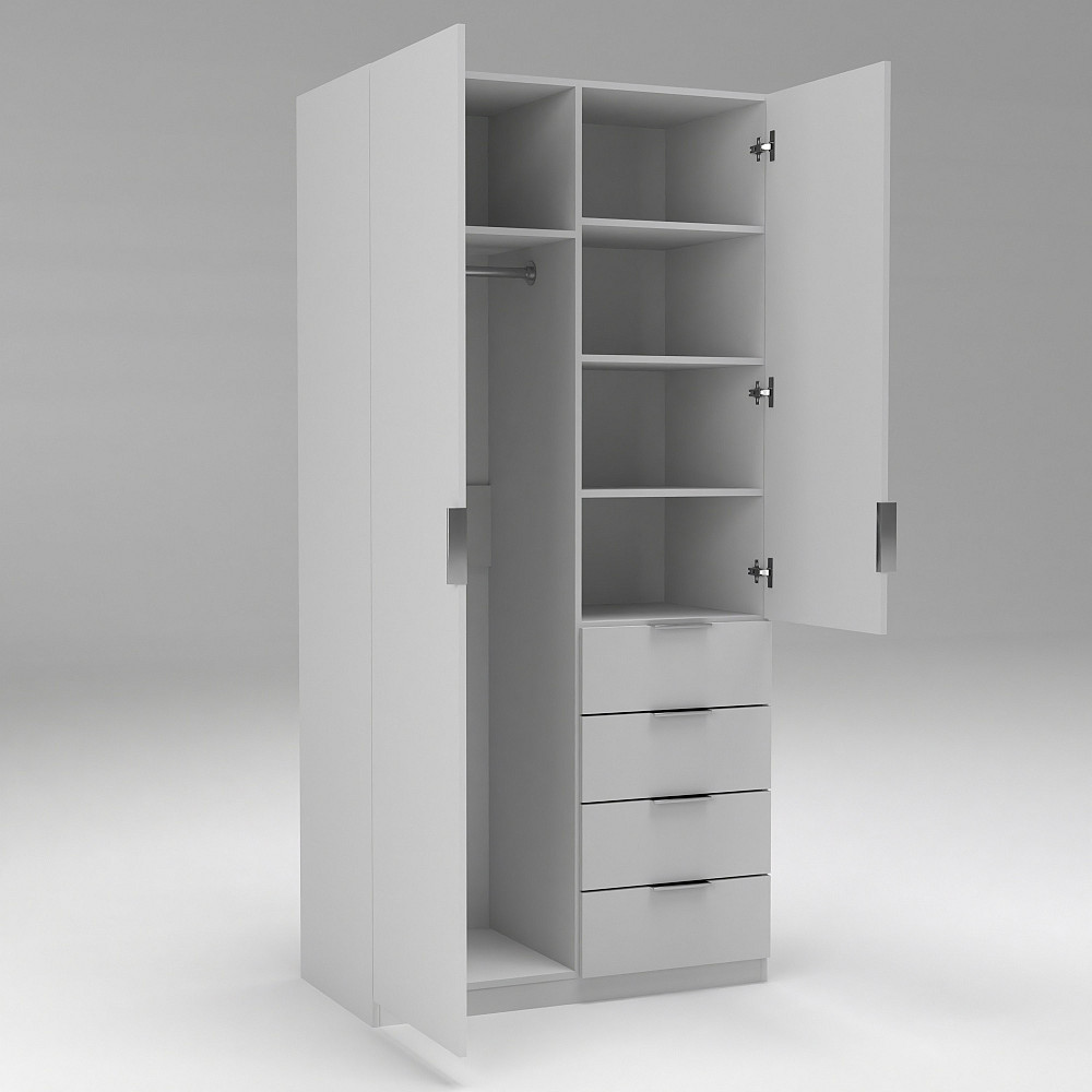 Шафа Крістал 1, Білий, 1000х520х2100 Львів - фото 5