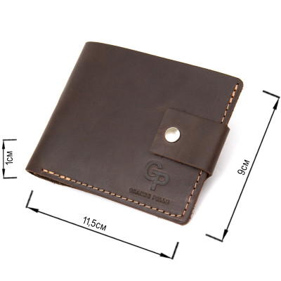 Портмоне Grande Pelle Кожаное Коричневое (11460) Винница - изображение 5