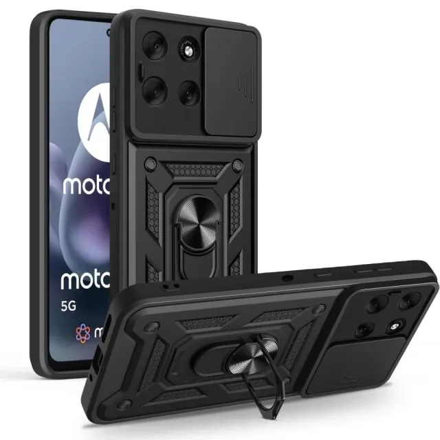Motorola Edge 60 Fusion Чехол противоударный Шторка+кольцо Одесса - изображение 1