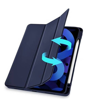 Чехол для планшета BeCover Tri Fold Soft TPU mount Apple Pencil Apple iPad Air 5 (2022) 10.9" Deep Blue (708454) Винница - изображение 5
