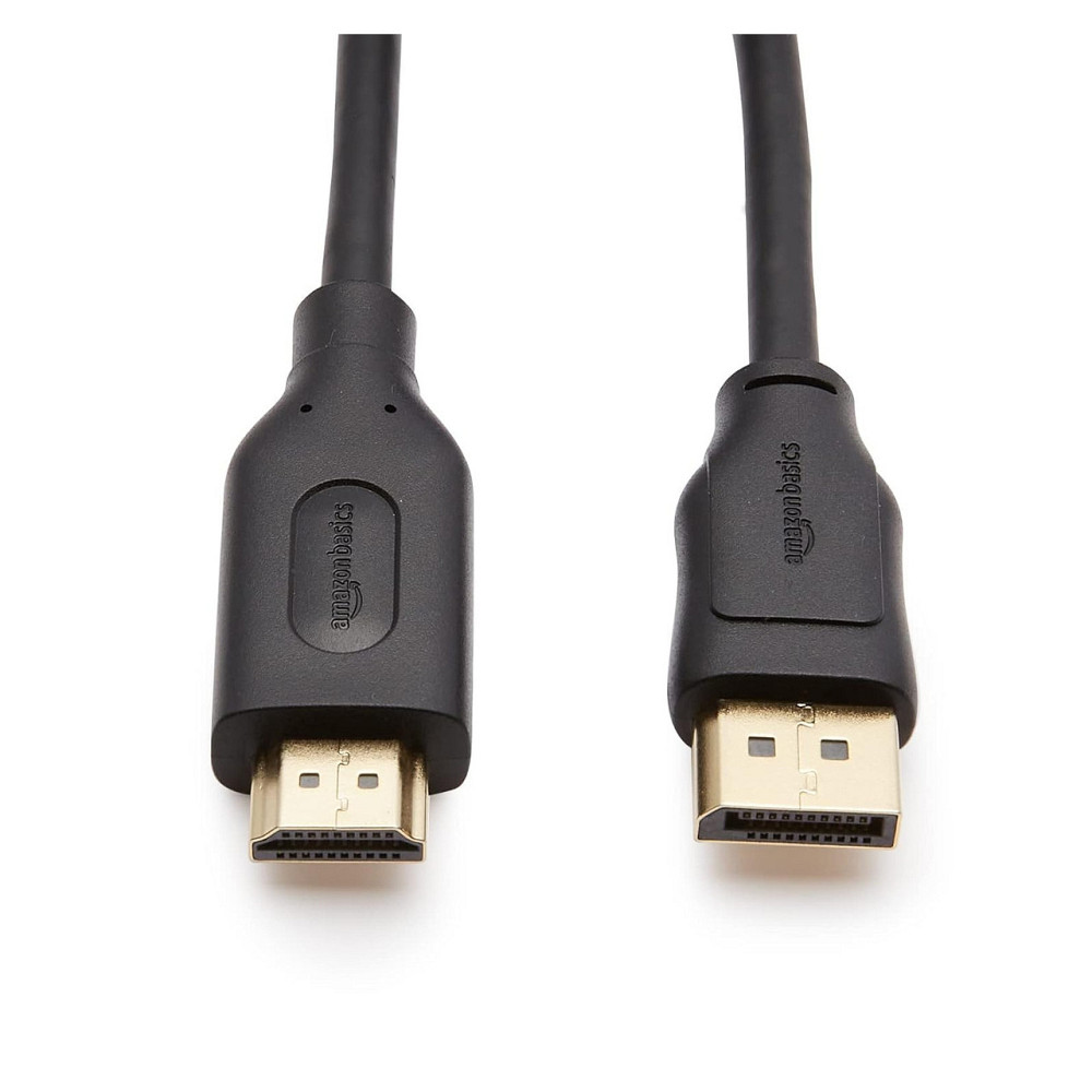 Кабель шнур DisplayPort to HDMI Amazon Basics 1.8 м для ПК монитора ТВ 1080p 1920x1200 золотые контакты Киев - изображение 2