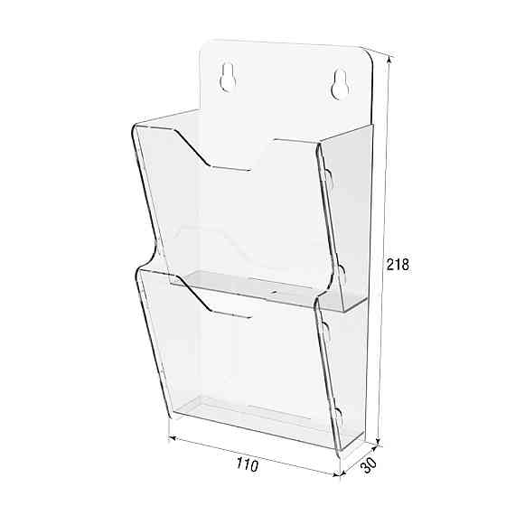 Кишеня буклетниця EKOSTAR 2-ярусна А6 вертикальний Київ
