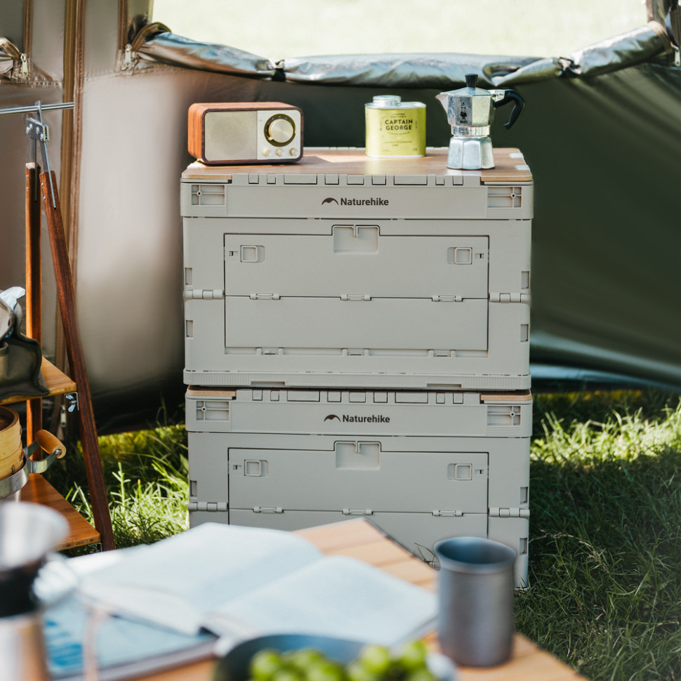 Складной контейнер Naturehike CNK2450XB020, 26 л, бежево-серый Ровно - изображение 10