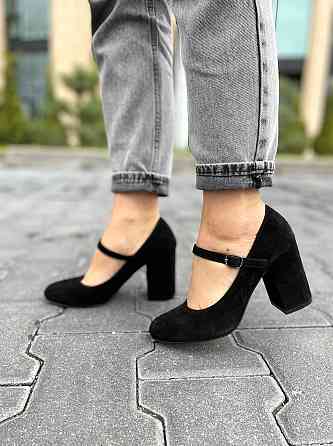 Nivelle Туфлі жіночі NIVELLE чорні натуральна замша каблук 8 см (1765/8029-8052) Коломия