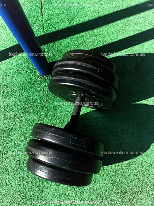 Гантелі набірні 2 по 25 кг з ABS покриттям Гантелі, гирі, штанги та диски бітумні Київ - фото 3