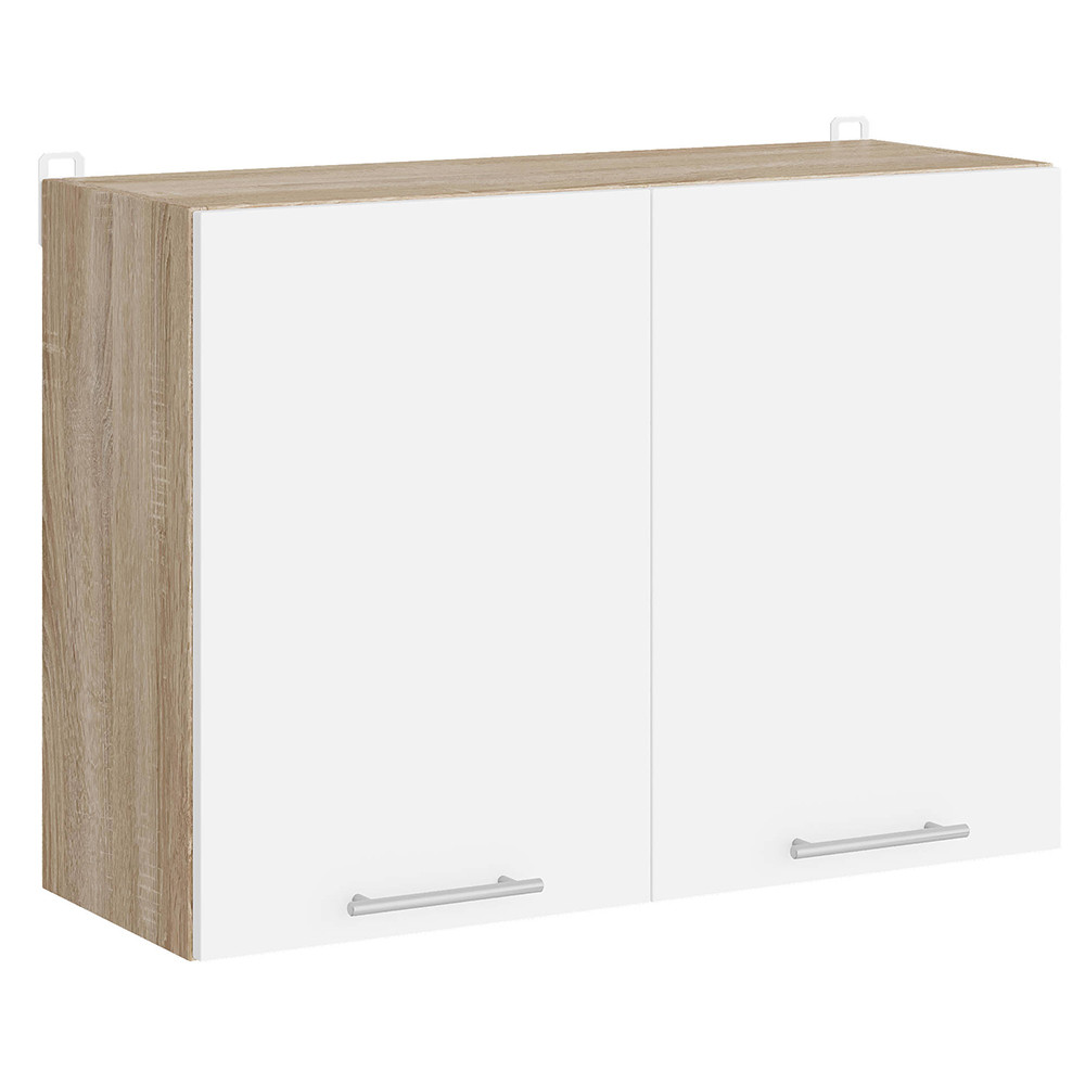 Кухонный модуль с сушилкой для посуды Эверест Эко 800 дуб сонома/нимфея альба (белый) 80х30х58 см (DTM-071007) Львов - изображение 1