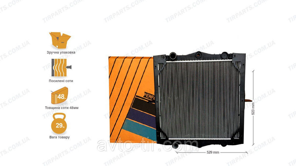 Радиатор с рамой DAF LF45 1403273 1407721 545306 02383012 614450 509569 519569 Луцк - изображение 1