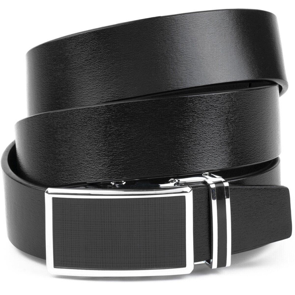 Ремінь чоловічий з матовою чорною вставкою на пряжці Чорний (Vintage) Київ - фото 5