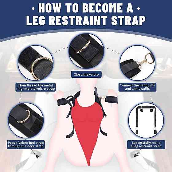 БДСМ-набір LOCKINK YEAHWOW Bed Restraint set Sex Aura Київ