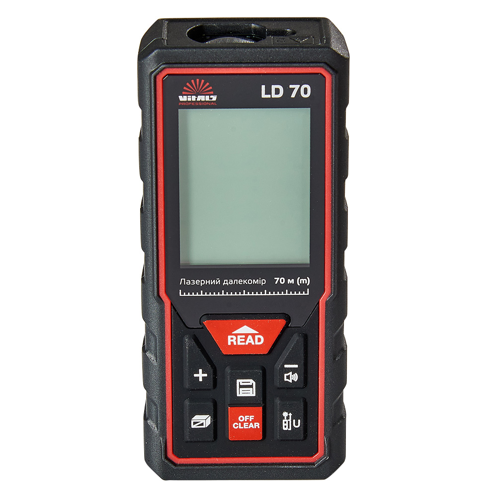 Професійний лазерний далекомір Vitals Professional LD 70: 70м електронна лазерна рулетка (162518) Київ - фото 7