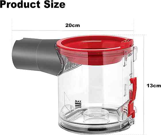 Бак-контейнер для пылесоса Dyson V7 V8 для пыли сменный прозрачный пылесборник, колба резервуар 967699-01 Киев