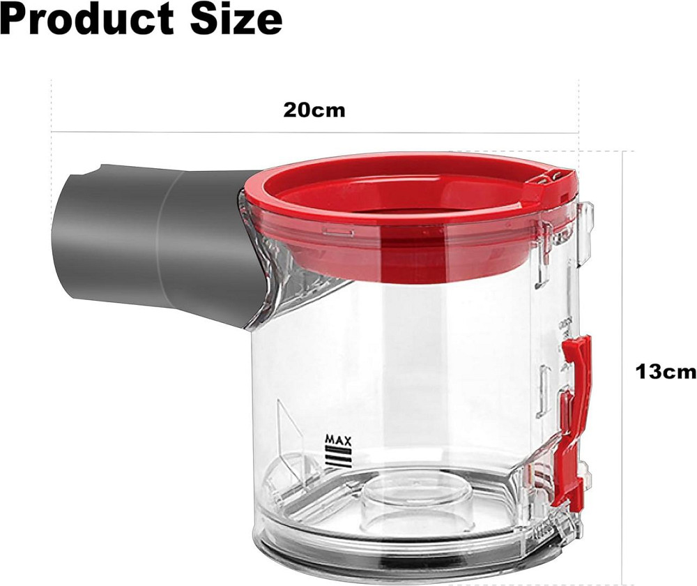 Бак-контейнер для пылесоса Dyson V7 V8 для пыли сменный прозрачный пылесборник, колба резервуар 967699-01 Киев - изображение 5