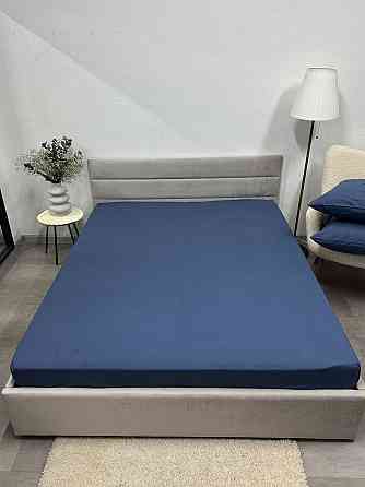 Ecotton Простирадло на резинці Ecotton 180х200 см фланель з бавовни Blue синій Киев