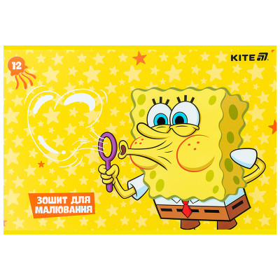 Альбом для рисования Kite SpongeBob SquarePants, 12 листов (SB25-241) Винница - изображение 2