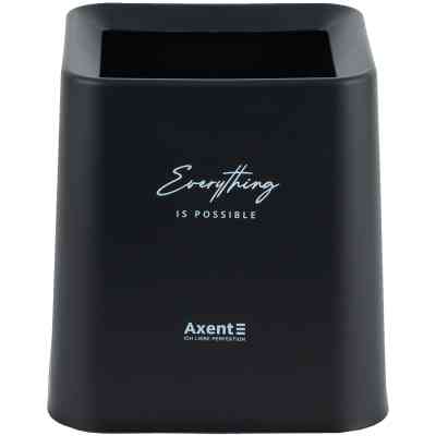 Кошик для паперів Axent Настільний контейнер для сміття, квадратний, чорний (2132-01-A) Вінниця