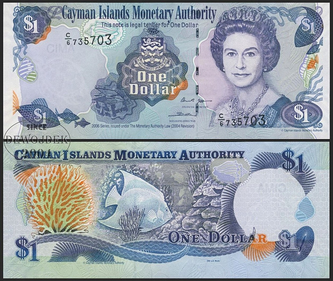 Кайманові Ост./Cayman Is. 1 Dollar 2006 P33d UNC Полтава - фото 1