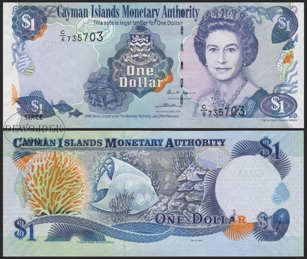 Кайманові Ост./Cayman Is. 1 Dollar 2006 P33d UNC Полтава - фото 1