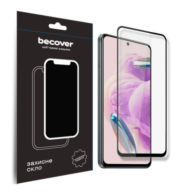 Стекло защитное BeCover Xiaomi Redmi Note 12S Black (709751) Винница - изображение 1