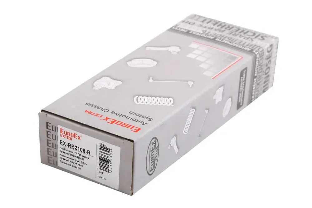 Наконечник рульової тяги 2108 EuroEx правий з гайкою Вінниця - фото 3