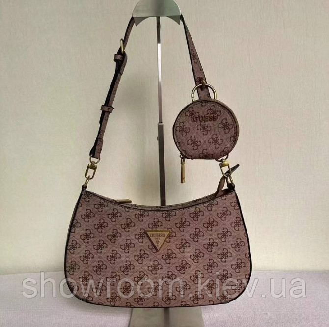 Женская сумочка на плечо Guess (H7-13) light brown Киев - изображение 2