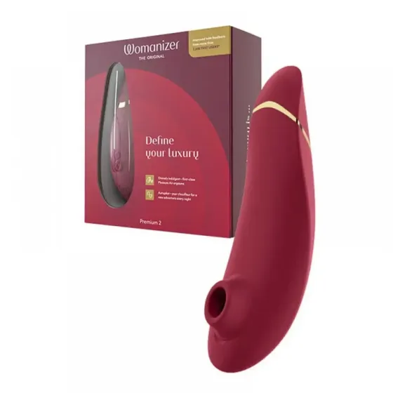 Вакуумный клиторальный стимулятор Womanizer Premium 2 Bordeux Sex Aura Киев