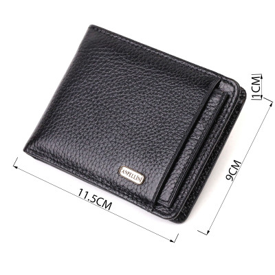 Гаманець Canpellini З натуральної шкіри Чорний (21875) Вінниця - фото 5