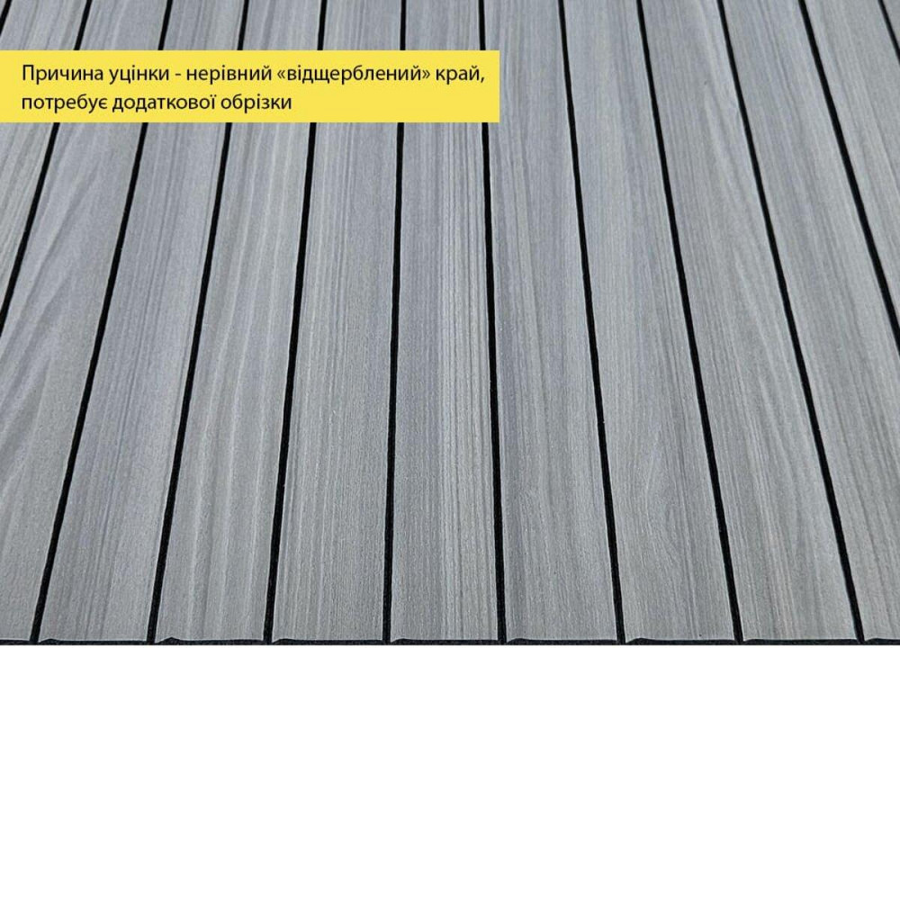 УЦЕНКА. Покрытие виниловое самоклеющееся 3D рейки 600х600х2,8мм Тик седой SW-00002966 Киев - изображение 2