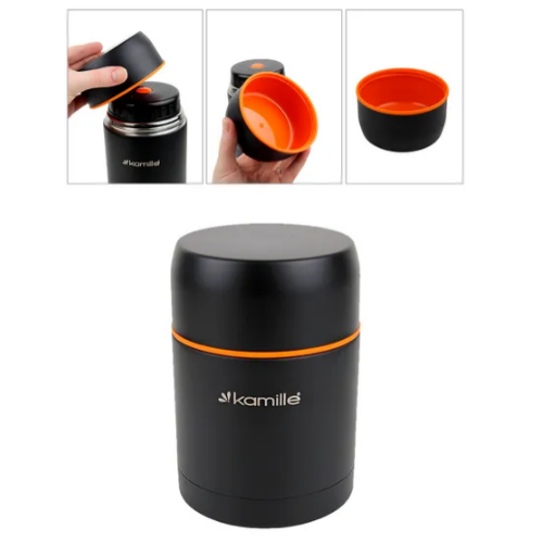 Термос харчовий 500мл нержавіюча сталь KAMILLE 2092A Житомир - изображение 3