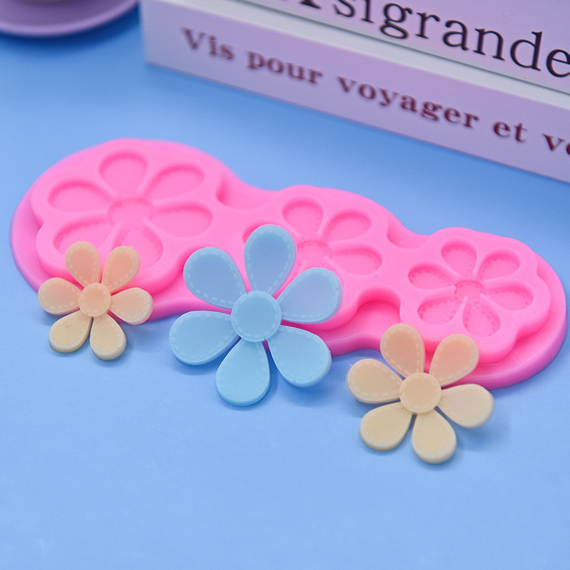 Молд силиконовый Цветы 169 на 67 мм розовый Киев - изображение 1