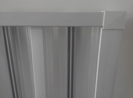 Ширма для ванны и душа угловая полукруглая  900х900х1850мм Днепр