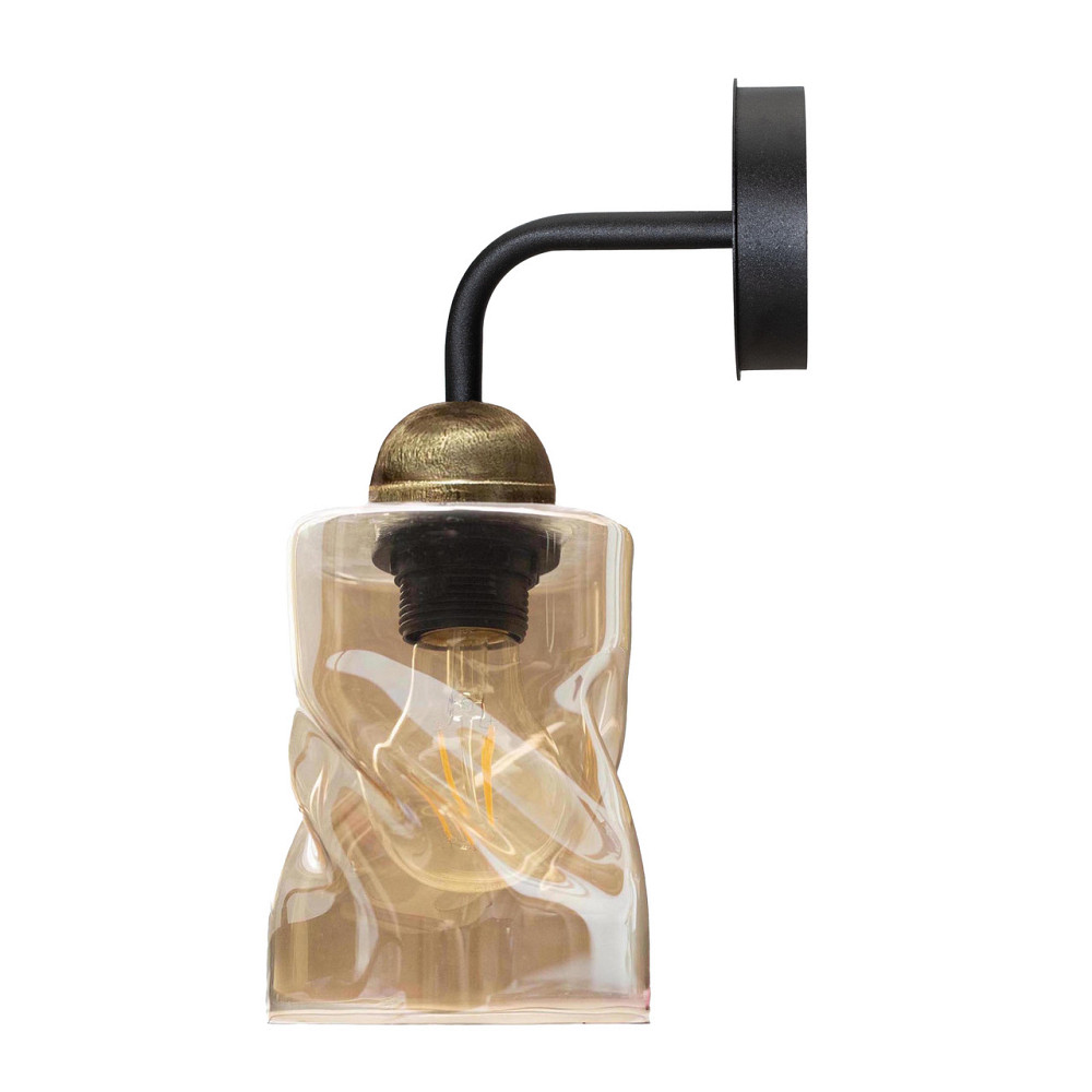 Світильник настінний MSK Electric Tornado бра під лампу E27 PL 202405 BK чорний Одеса - фото 2